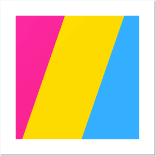 Proud Pansexual Pride Flag (Proud LGBTQ+ Community Pride Flag) v2 Posters and Art